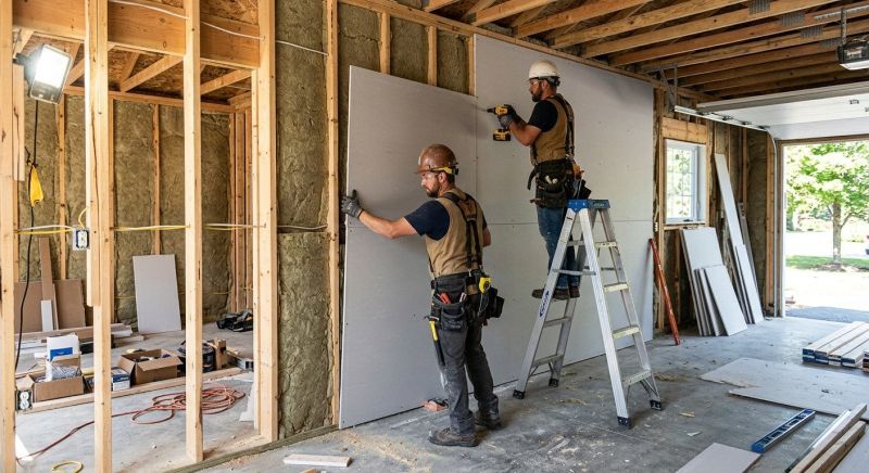 Garage Drywall Replacement in Alpharetta, GA