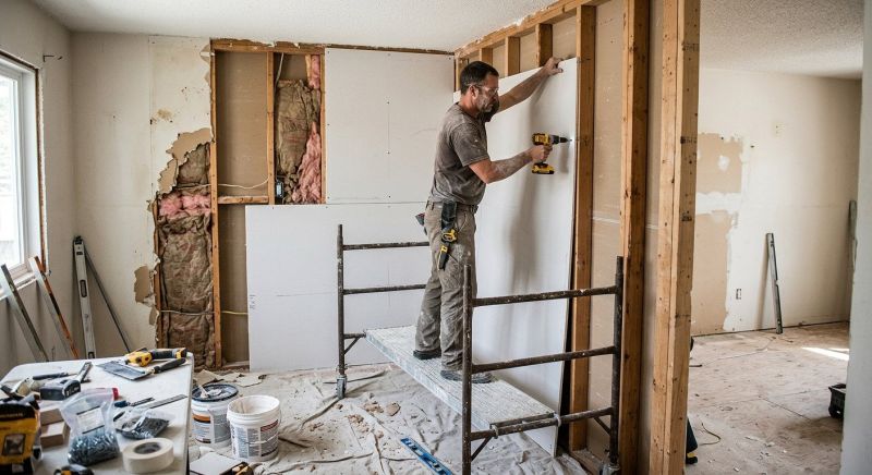 Gypsum Board Installation in Denver County, CO