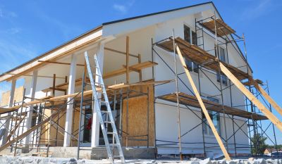 House Renovation Adding Stucco